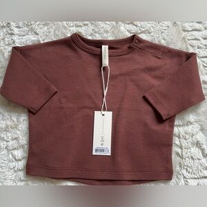 Quincy Mae brown long sleeve